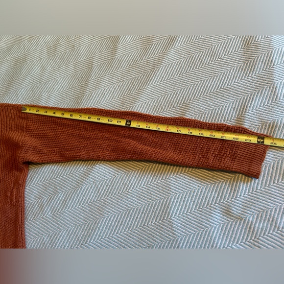 Aritzia Wilfred Merino Wool Orange Women’s Size Large Orange Knit Sweater - Picture 8 of 8